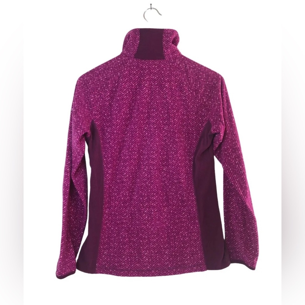 Columbia Arctic Air Printed 1/2 Zip Fuchsia Fleece Pullover Women's Size S - Picture 9 of 14